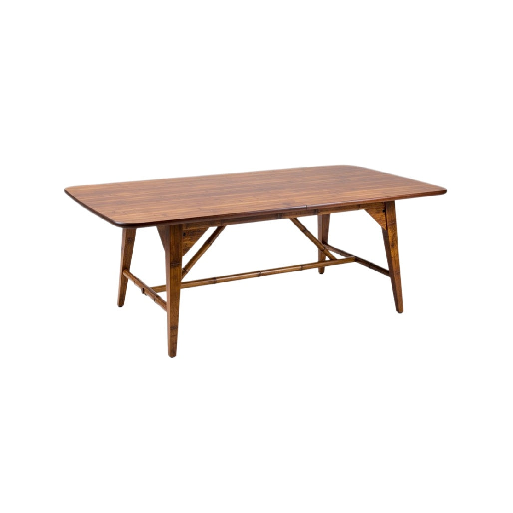 Mid-Century Modern Rectangular Wooden Dining Table with Sleek Design